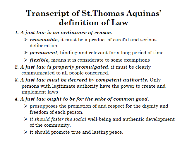 solved-transcript-of-st-thomas-aquinas-definition-of-law-1-chegg