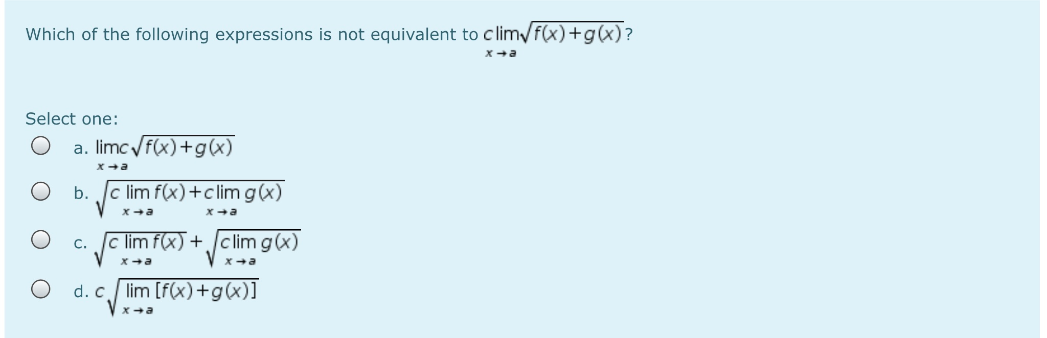 Solved Which of the following expressions is not equivalent | Chegg.com