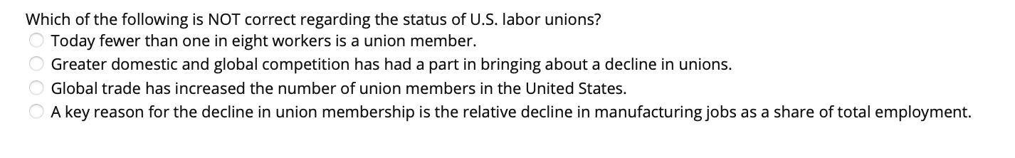 Answered: One union follows another union and…