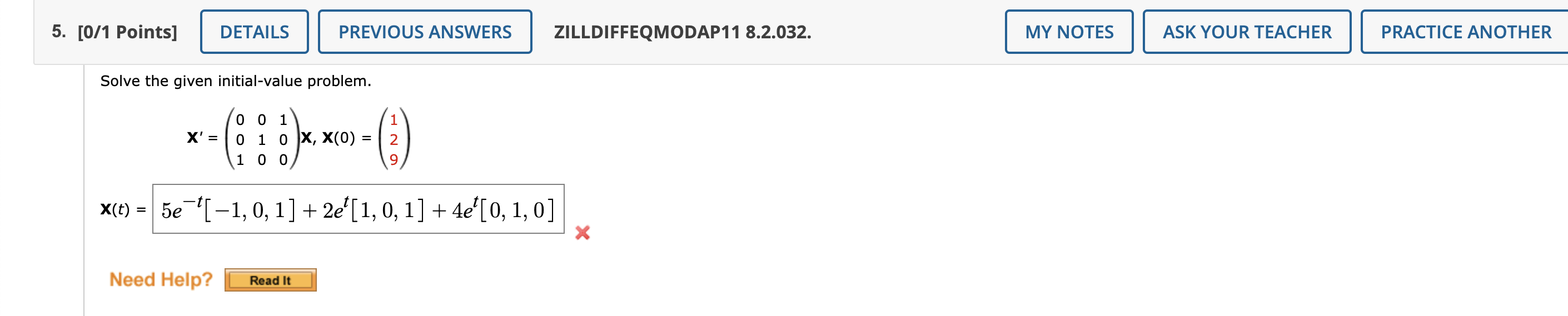 Solved 5. [0/1 Points] DETAILS PREVIOUS ANSWERS | Chegg.com