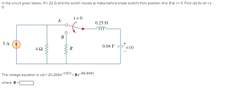 Solved The switch in the image shown below opens at t=0. | Chegg.com