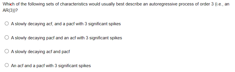 Solved Which of the following sets of characteristics would | Chegg.com