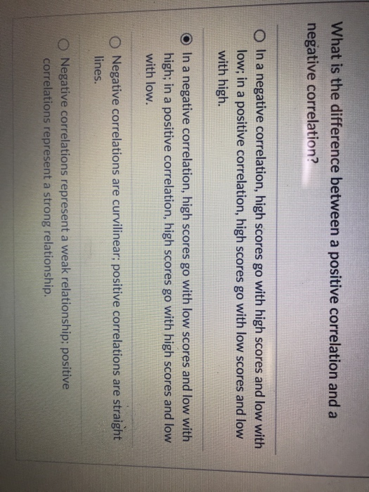 Solved what What is the difference between a positive | Chegg.com