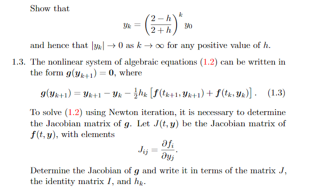 Consider The Initial Value Problem Y F T Y Y To Chegg Com
