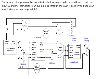 Solved Show what changes must be made to the below | Chegg.com