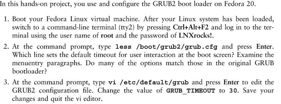 Solved In this hands-on project, you use and configure the | Chegg.com