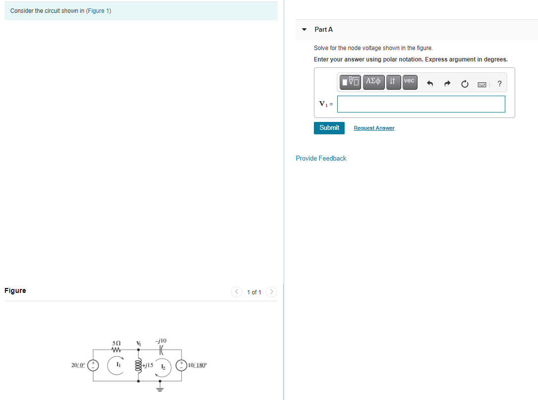 Solved Consider The Circuit Shown In (Figure 1) Part A Solve | Chegg.com