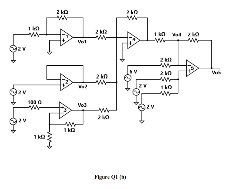 Solved From Amplifier Circuit In Figure Q1 (b): (i) Name The | Chegg.com