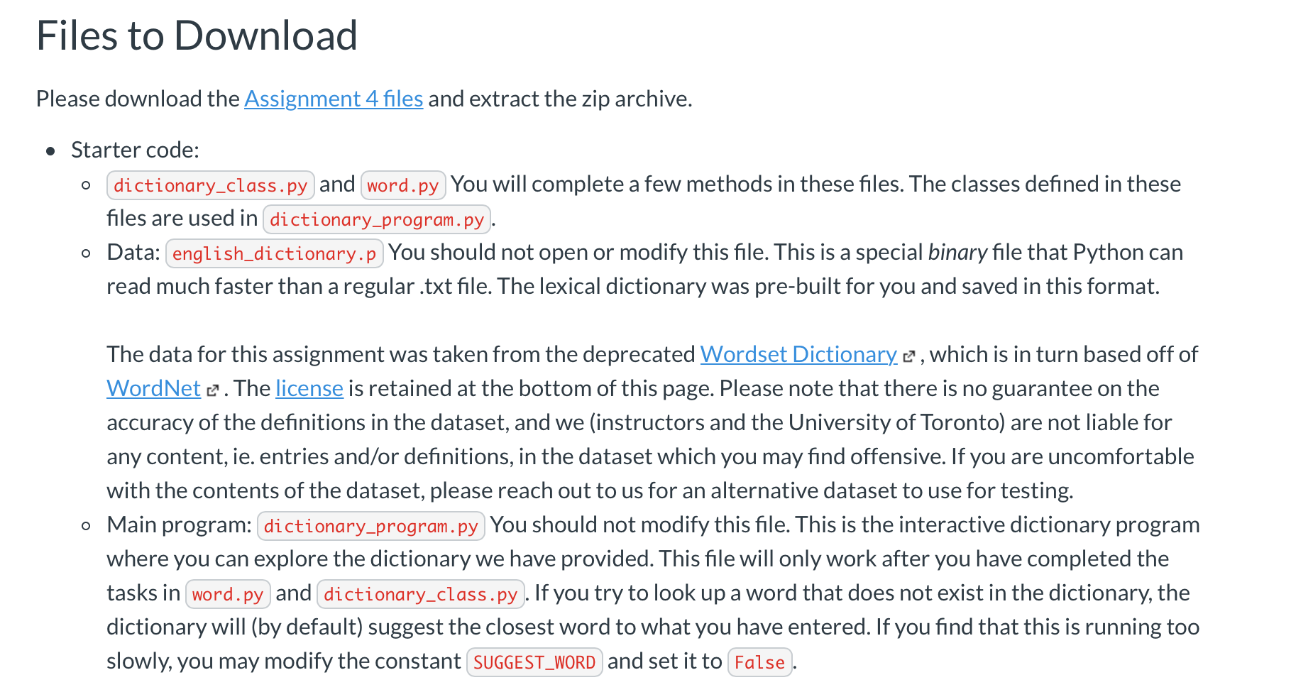 full english dictionary file download