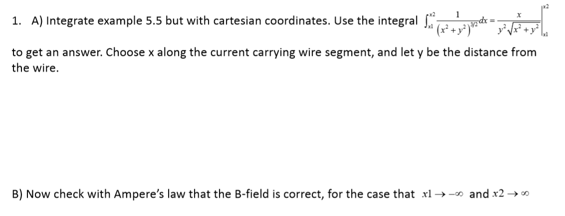 Solved Example 5.5. Find the magnetic field a distance s | Chegg.com