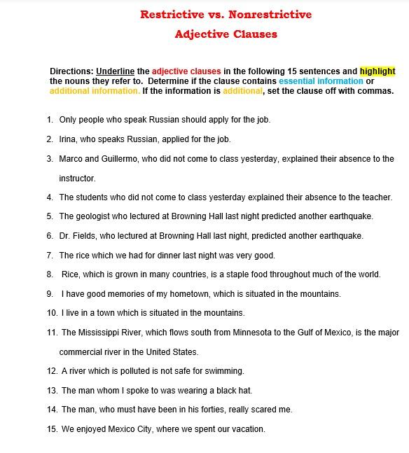 solved-restrictive-vs-nonrestrictive-adjective-clauses-chegg