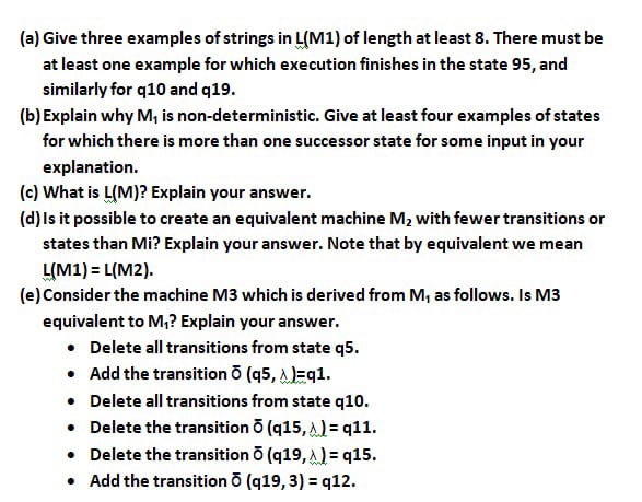 Solved Consider the finite state automation M1 below:\r\n(a) | Chegg.com