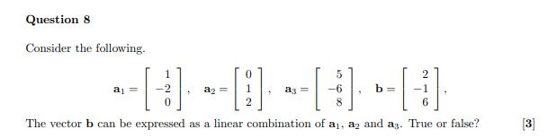 Solved Consider the following. | Chegg.com