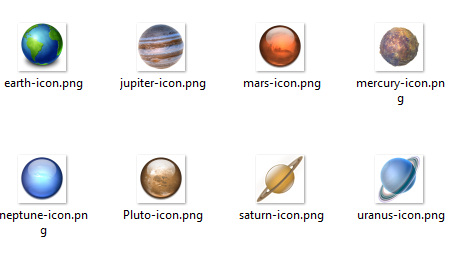 earth-icon.png jupiter-icon.png mars-icon.png mercury-icon.pn saturn-icon.png neptune-icon.pn Pluto-icon.png uranus-icon.png