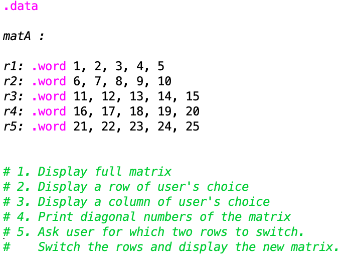Solved MIPS Mars Assembly: How can the rest of this code | Chegg.com