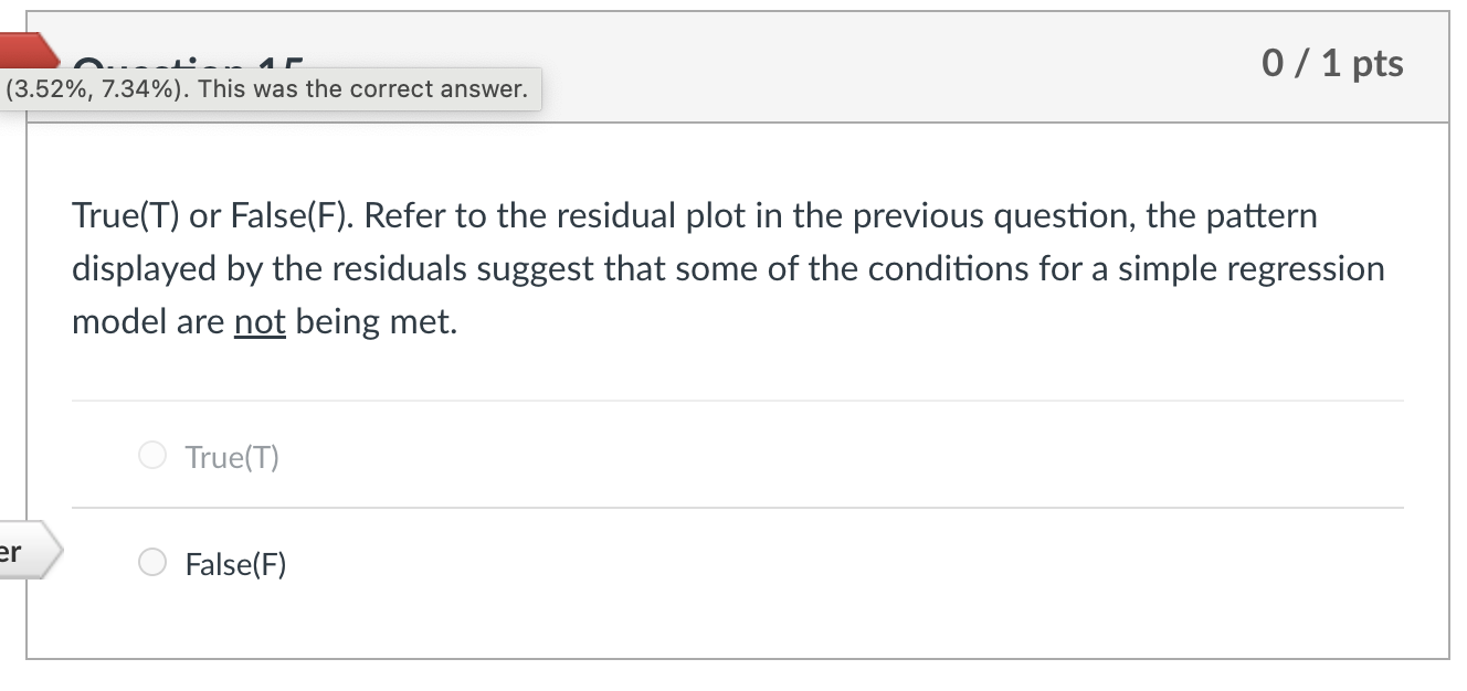 Solved I do not know why the correct option is "false" on | Chegg.com