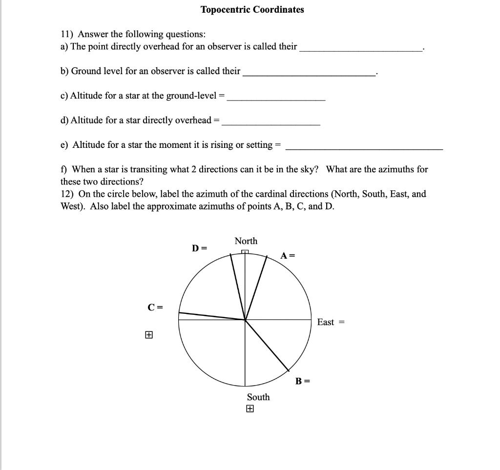 Solved 11) Answer the following questions: a) The point | Chegg.com