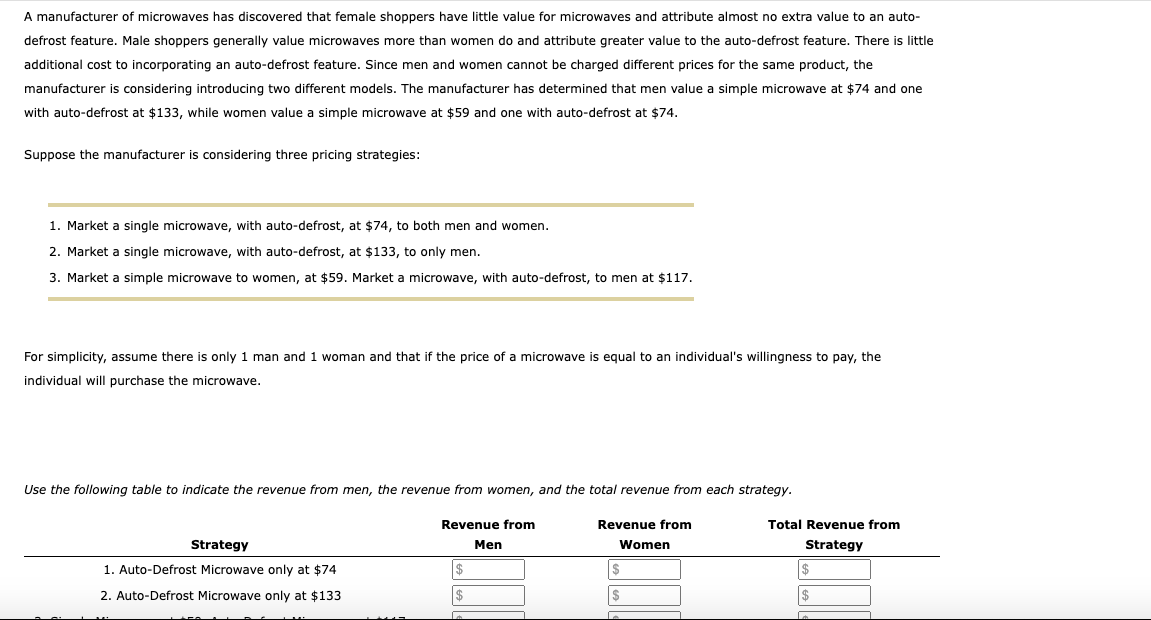 Solved A manufacturer of microwaves has discovered that