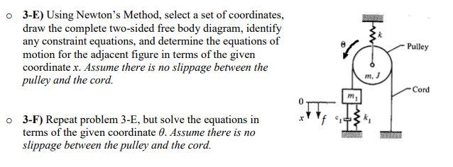 Solved O 3-E) Using Newton's Method, select a set of | Chegg.com