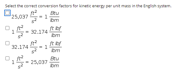 Ft 2 s 2 To Btu lbm Calculator CALCULATTOR MATCHING KOL