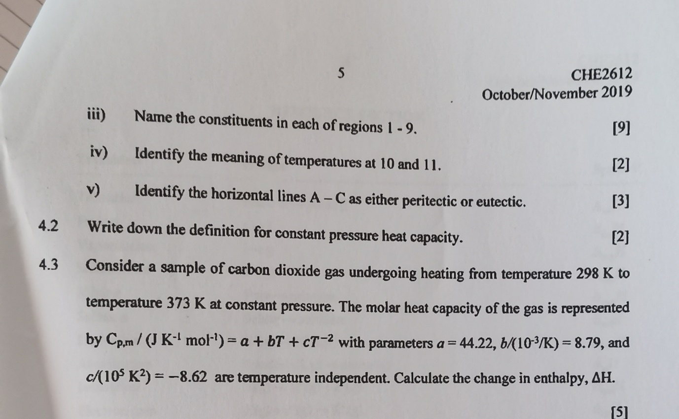 Solved Consider The A/B Phase Diagram Above With Respect To | Chegg.com