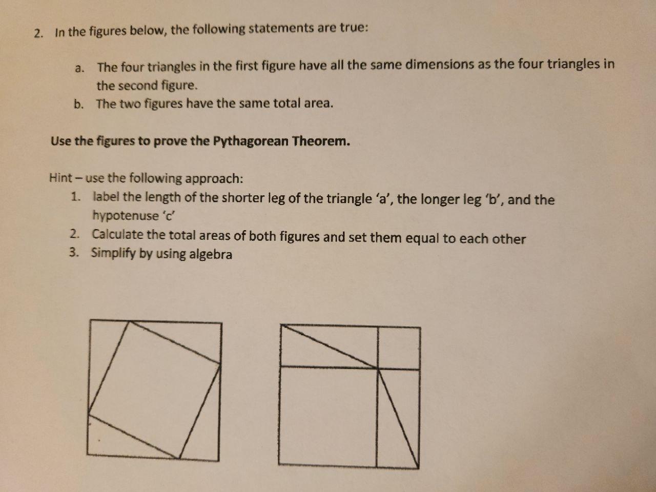 Solved 2. In the figures below, the following statements are | Chegg.com