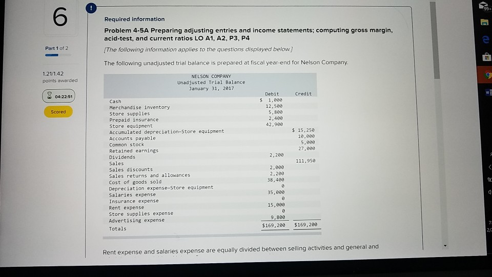 Solved 6 99 Required Information Problem 4 5A Preparing Chegg