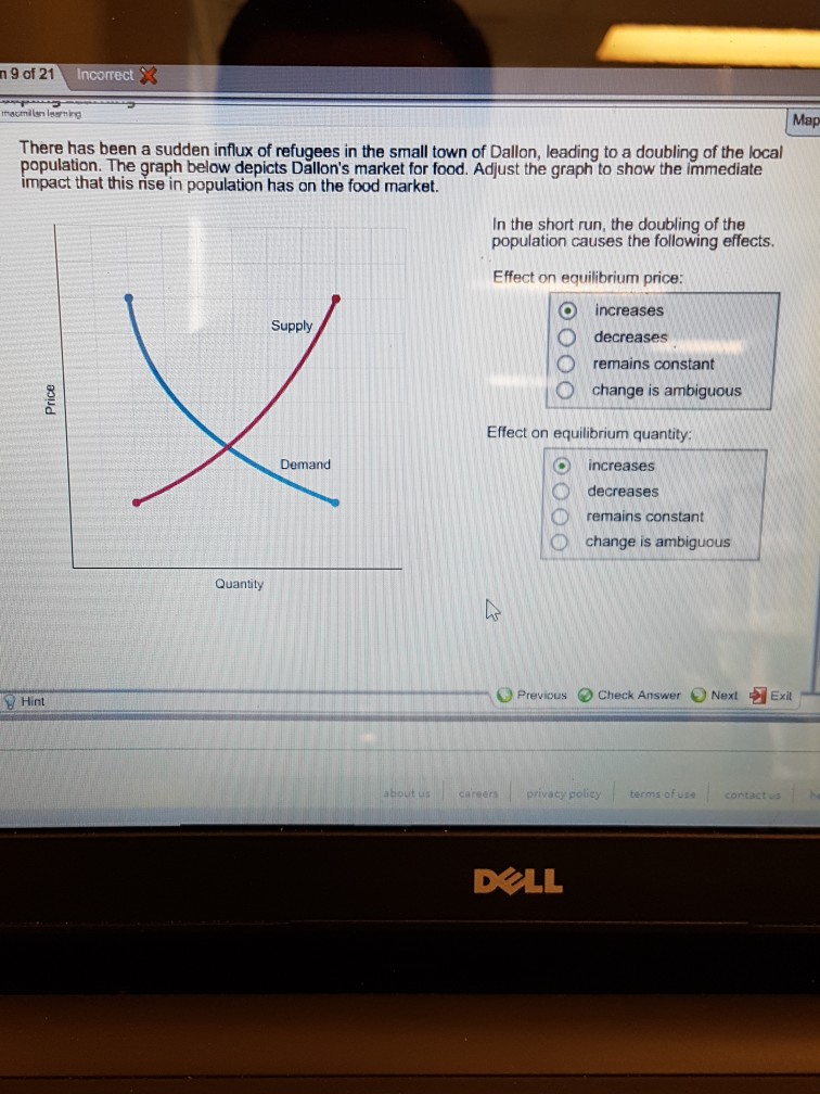 Solved n9 of 21 macmilan learning Map There has been a