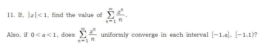 Solved 11. If, lx|