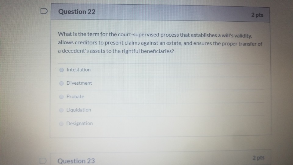Solved Question 21 2 pts Which of the following types of | Chegg.com