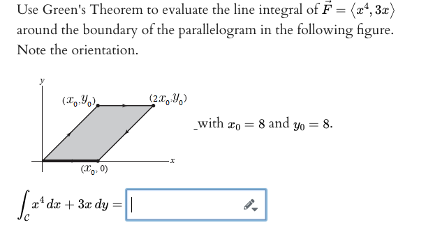 Use Green's Theorem to evaluate the line integral of | Chegg.com