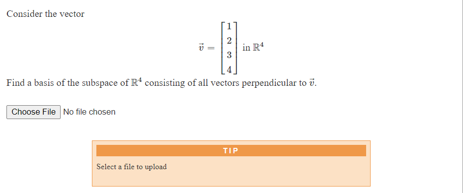 Solved Consider the vector 2 ū in R4 3 Find a basis of the | Chegg.com