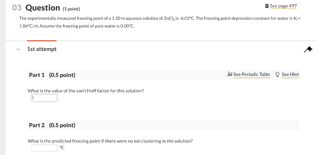 Solved e See page 497 03 Question (1 point) The | Chegg.com