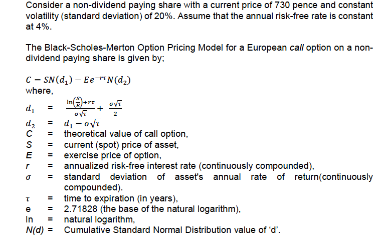 Solved a) Use the Black-Scholes-Merton formula, together | Chegg.com