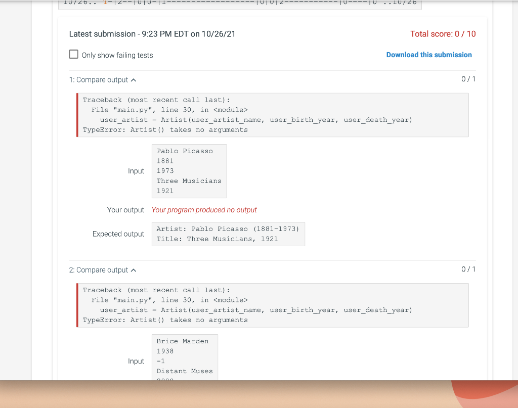 Solved 2.15 LAB Artwork label (modules) Define the Artist