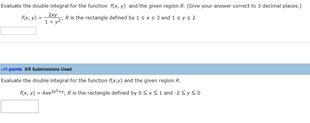 Solved Evaluate The Double Integral For The Function F X Y