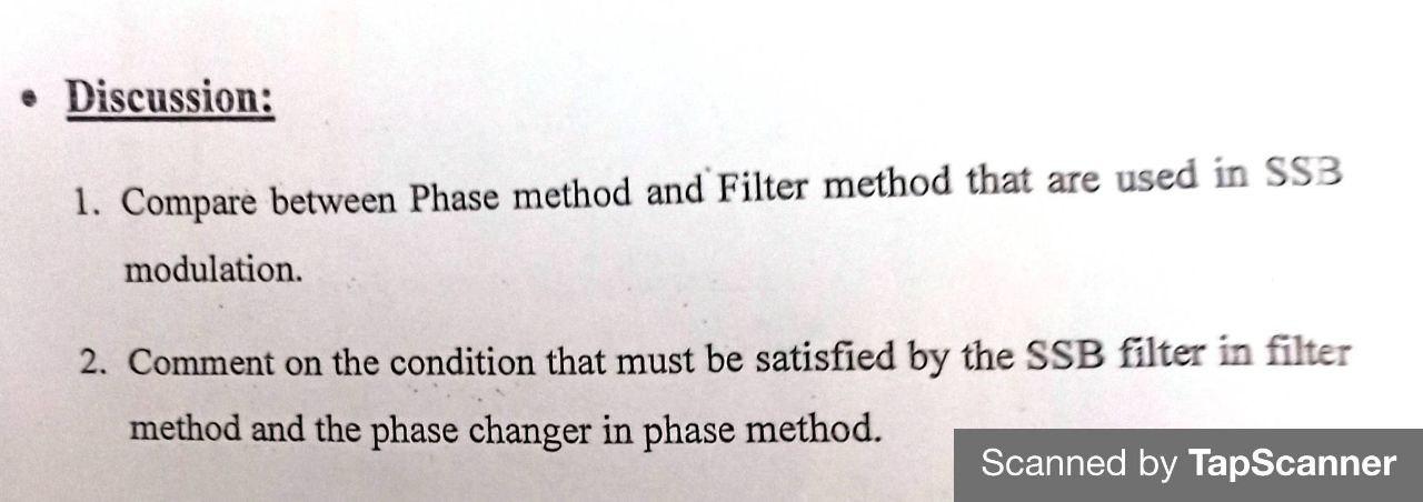 Solved • Discussion: 1. Compare between Phase method and | Chegg.com