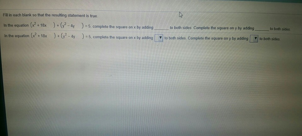 Solved Fill in each blank so that the resulting statement is | Chegg.com