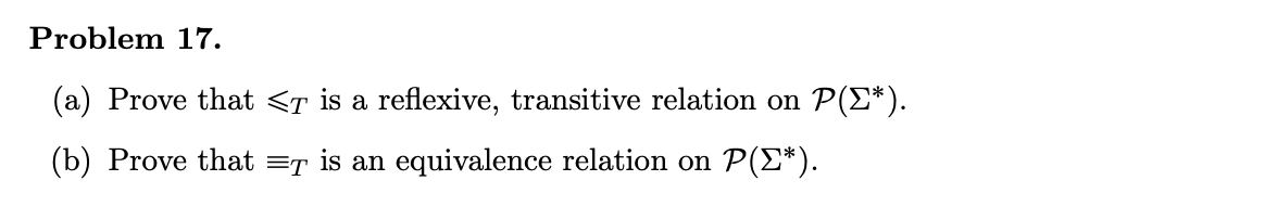 Solved Problem 17. (a) Prove That | Chegg.com