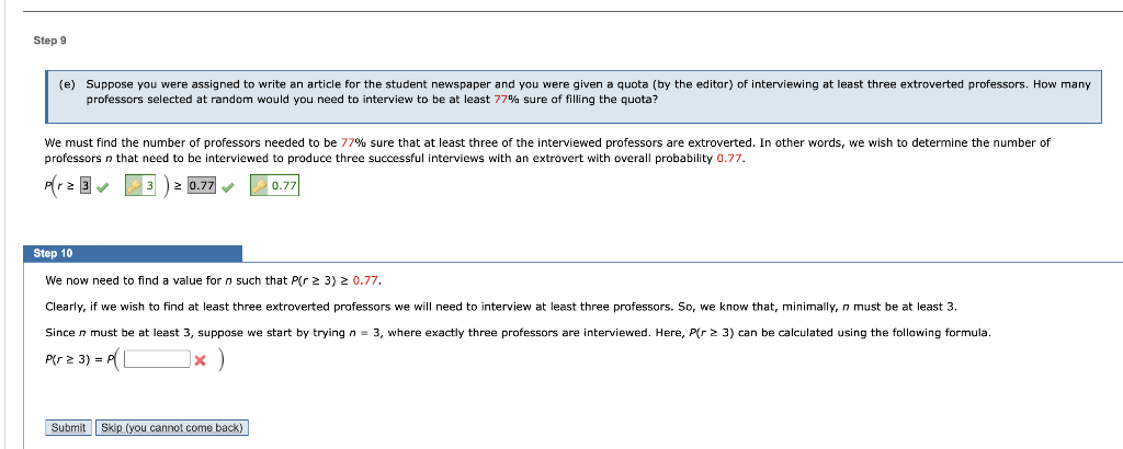 Solved professors selected at random would you need to | Chegg.com