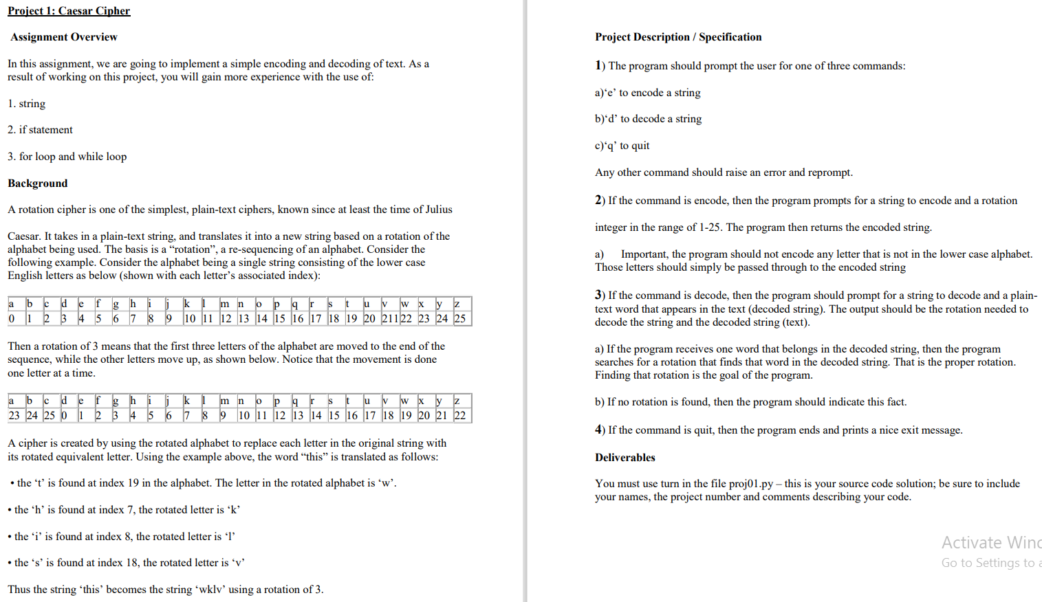 Solved Project 5: Ciphers In this assignment you will