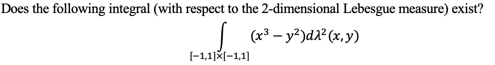 Solved Explain 1-dimensional Lebesgue measure and | Chegg.com