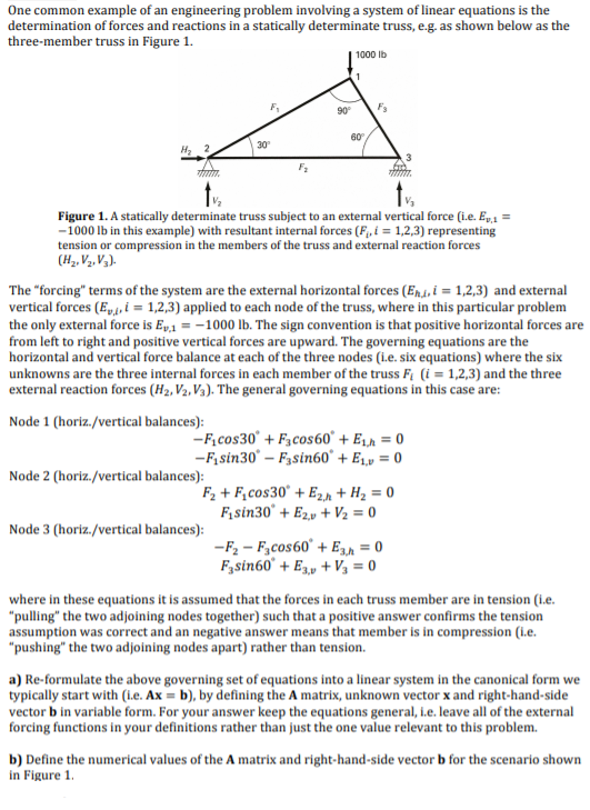 Solved One common example of an engineering problem | Chegg.com