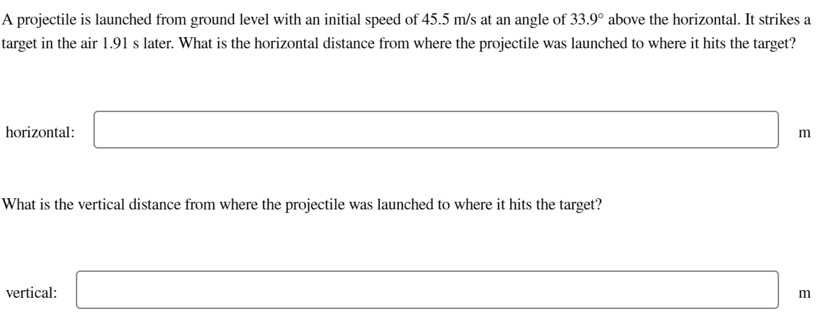 solved-a-projectile-is-launched-from-ground-level-with-an-chegg