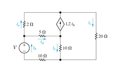 Solved Use the mesh-current method to find the | Chegg.com