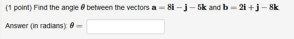 Solved (1 Point) Find The Following Expressions If A= 2i - | Chegg.com