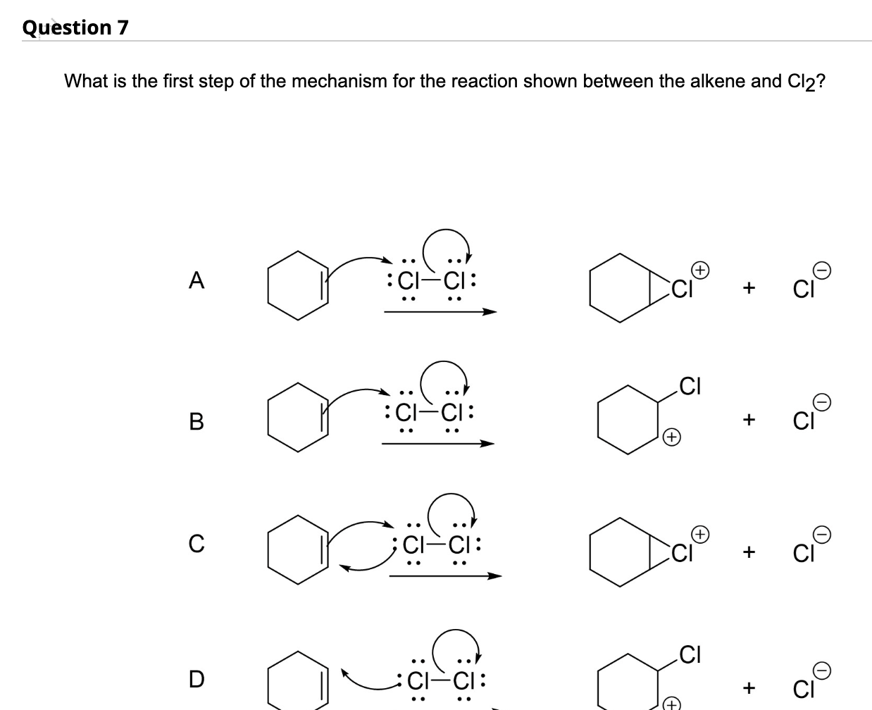 Solved What is the first step of the mechanism for the | Chegg.com