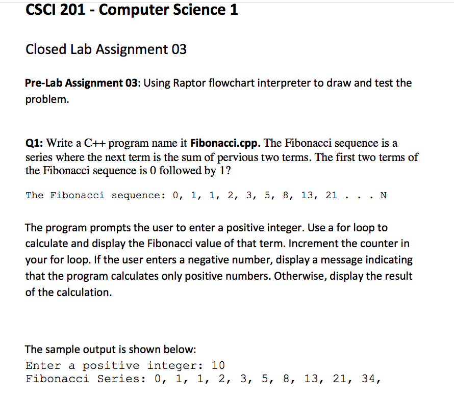 CS-201 Lab 2 Note: Read and follow all instructions