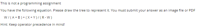 Solved This is not a programming assignment You have the | Chegg.com