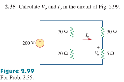 Solved 2.35 Calculate V, and 1, in the circuit of Fig. 2.99. | Chegg.com